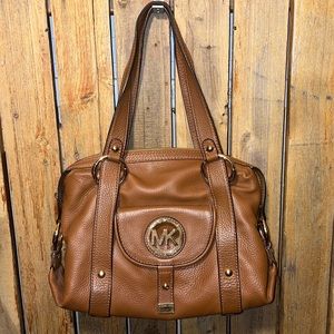 Micheal Kors Brown Leather Shoulder Bag